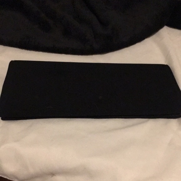 Fifth Sunday Exclusive Vintage Black Velvet Clutch white stripe & silver stripe - Picture 2 of 8